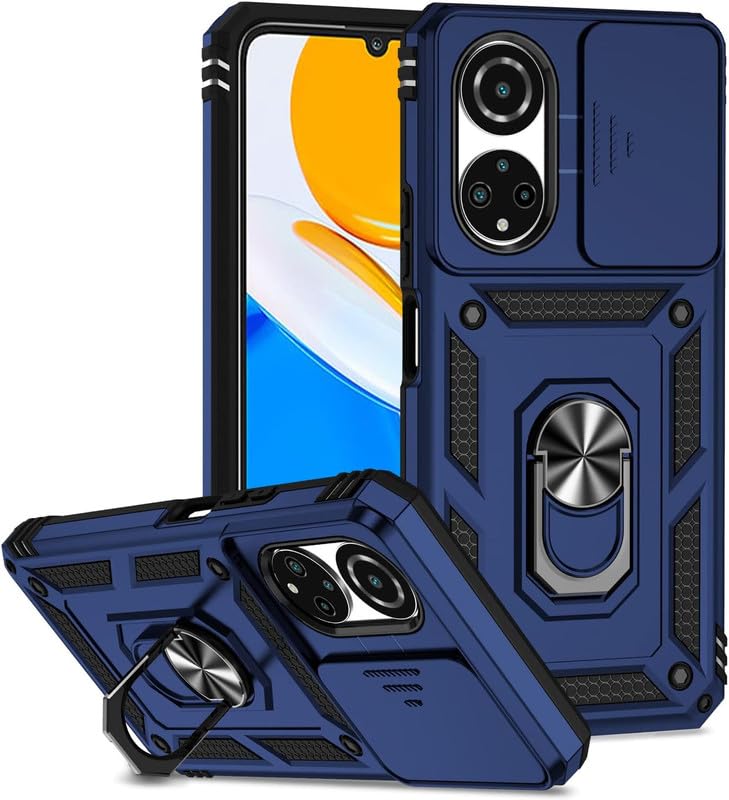 SmartLike Robot Ring Thunder Case, Shockproof Hybrid Kickstand Back Case Defender Cover for Honor X7 6.74" - Blue (Sliding Camera Window) (B0CQXT38V7) Amazon Price History, Amazon Price Tracker