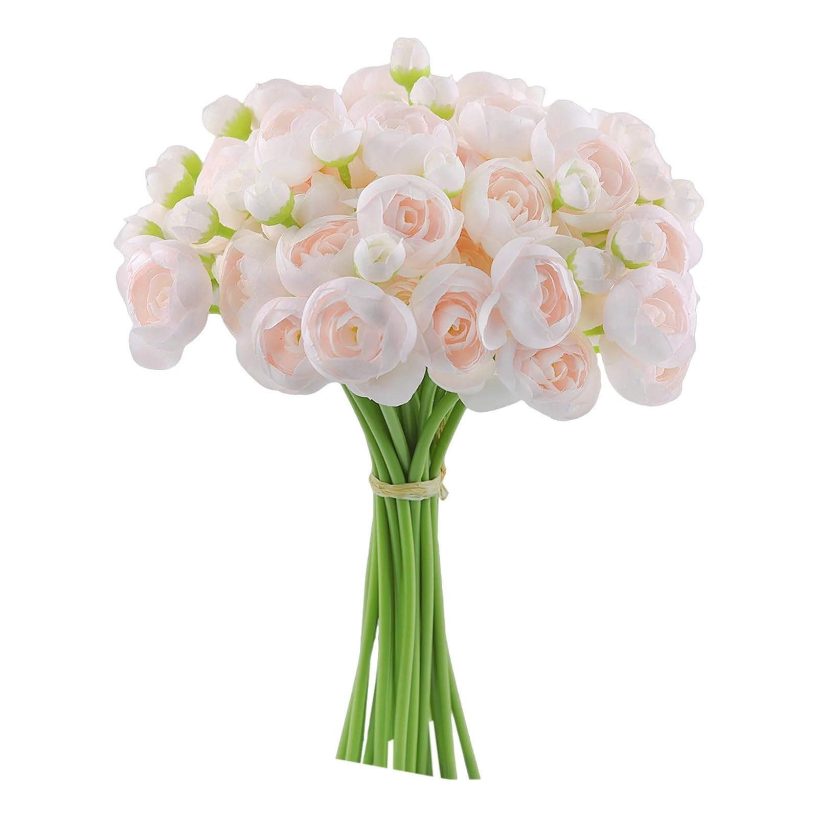 Dcrxz Artificial Flowers 12Pcs Bride Handmade Bouquet Artificial Rose Flowers Wedding Bridesmaids Photography Props Home Decoration Mini Lotus Bouquet(Meat-Pink)