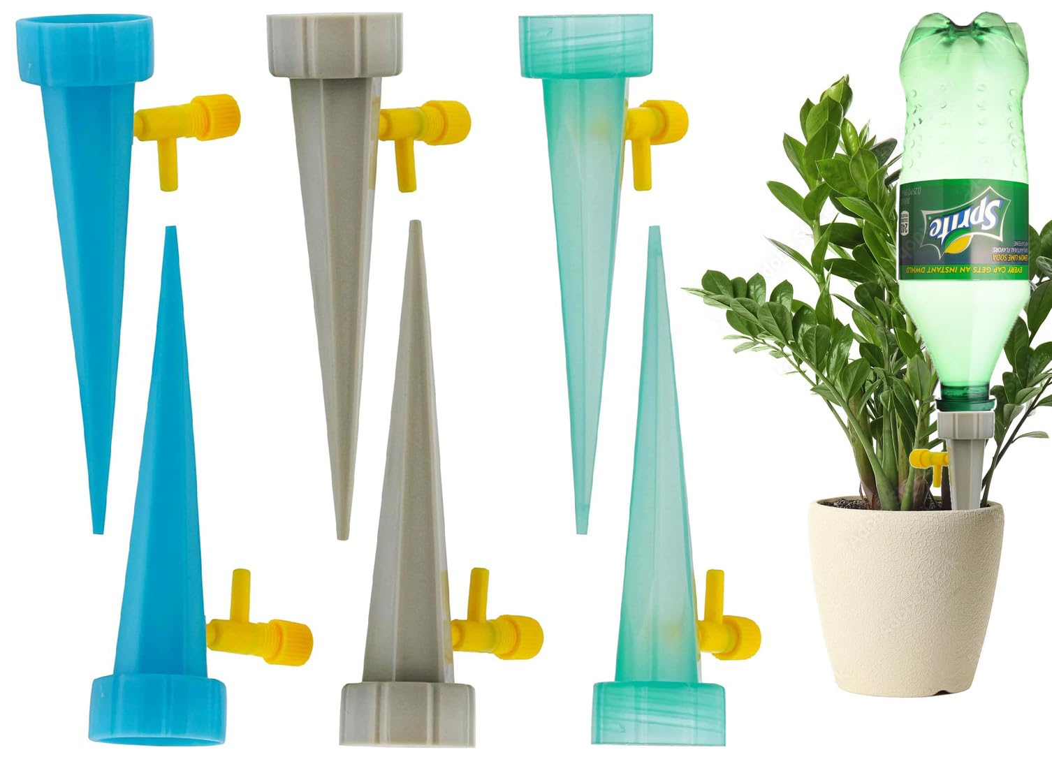 See full amazon price history chart for TURBID Automatic Plant Water Dropper Set of 6 Self Watering Device for Plants Self Watering Spikes Irrigation System with Adjustable Control Valve Switch Design Garden Plant watering System TURBID Automatic Plant Water Dropper Set of 6 Self Watering Device for Plants Self Watering Spikes Irrigation System with Adjustable Control Valve Switch Design Garden Plant watering System (B0D2V2PLS7) Amazon Price History, Amazon Price Tracker