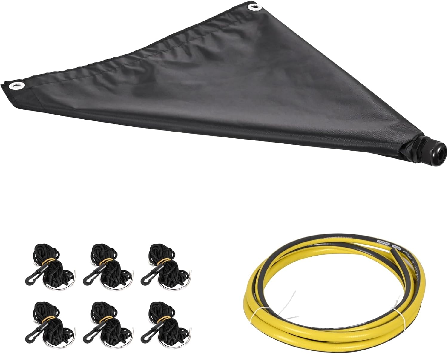 Ceiling Leak Diverter Tarp, Heavy Duty Tarp Waterproof with Drain Hose, Designed for Roof Drip and Rain Collection, Water Leak Diverter for Ceiling and Roof Protection,5x7 ft