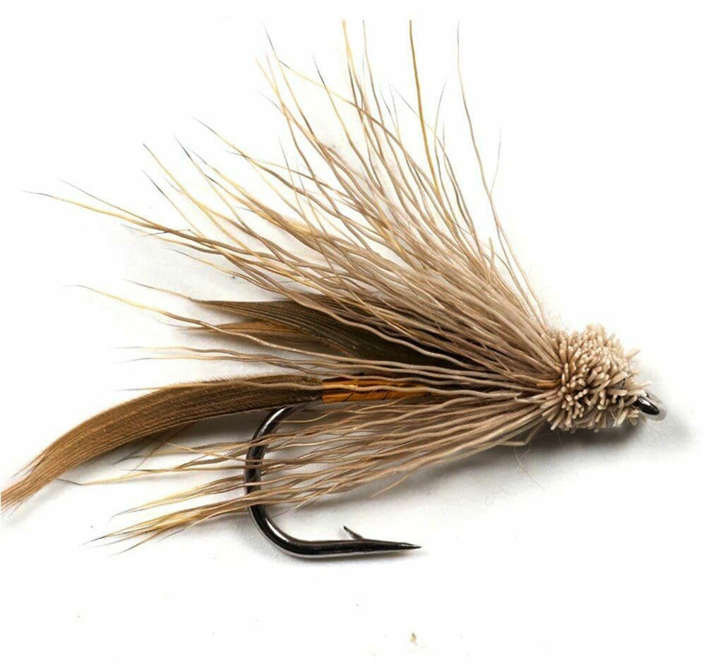 10pcs Brown Muddler Minnow Trout Fly Fishing Streamer Flies Size #6 River Lure