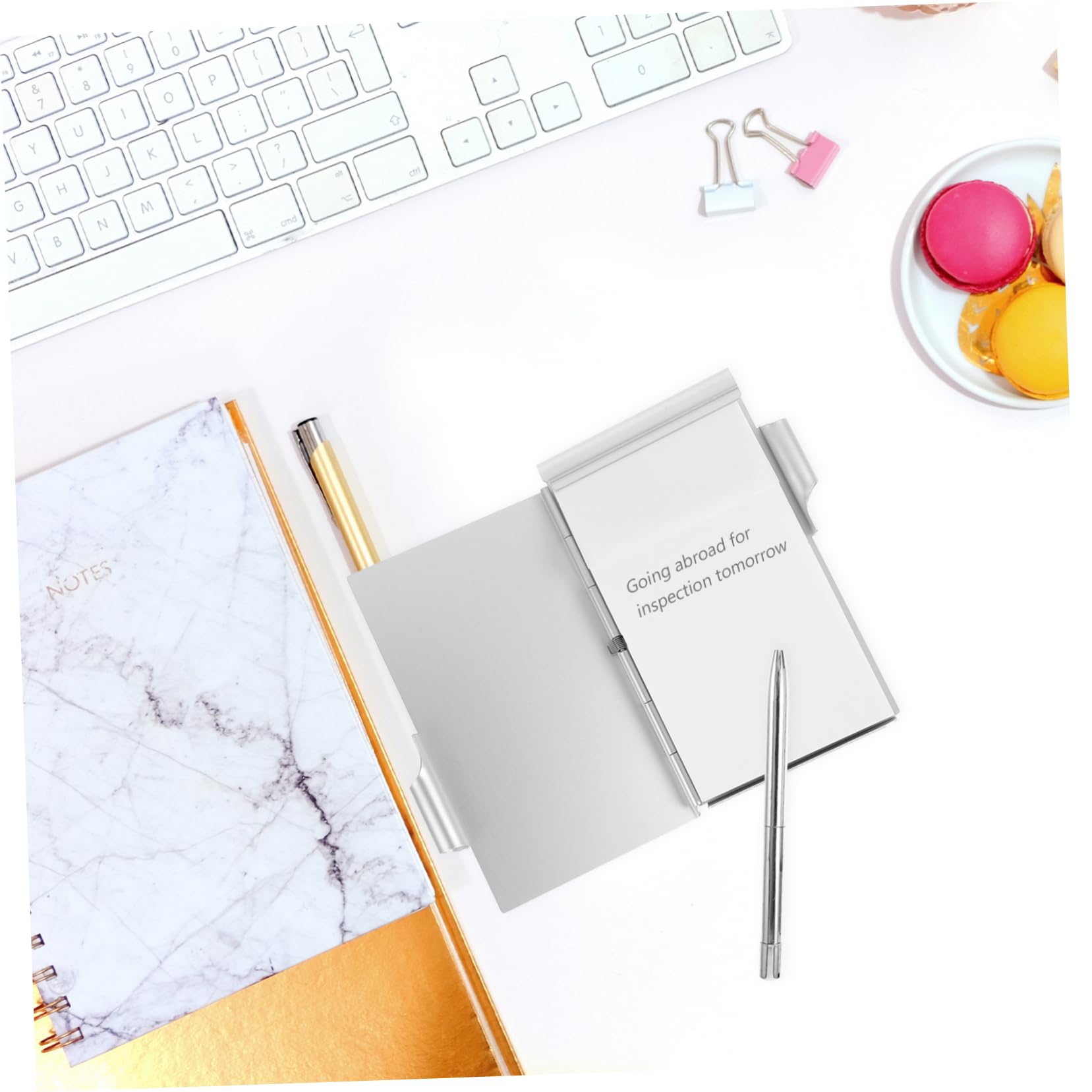 Operitacx 10stücke Metal Notebook Mini Notizbuch Mit Stift Tragbarer Notizblock Aus Kreatives Und Design Für Büro Schule Und Reisen Mit Abreißbaren Blättern