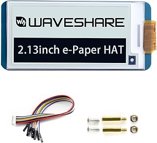 250x122 Resolution 2.13 Inch e-Paper Display HAT E-Ink Screen LCD Module SPI Interface with Embedded Controller for Raspberry Pi 2B 3B 3B+ 4B Zero Zero W/Ardui/STM32/Jetson Nano