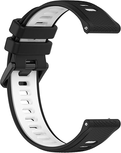 Miniatura 4 de Correas de reloj Garmin Forerunner 265S 255S, 0.709 in de liberación rápida de silicona duradera correas de repuesto para Garmin Vivoactive