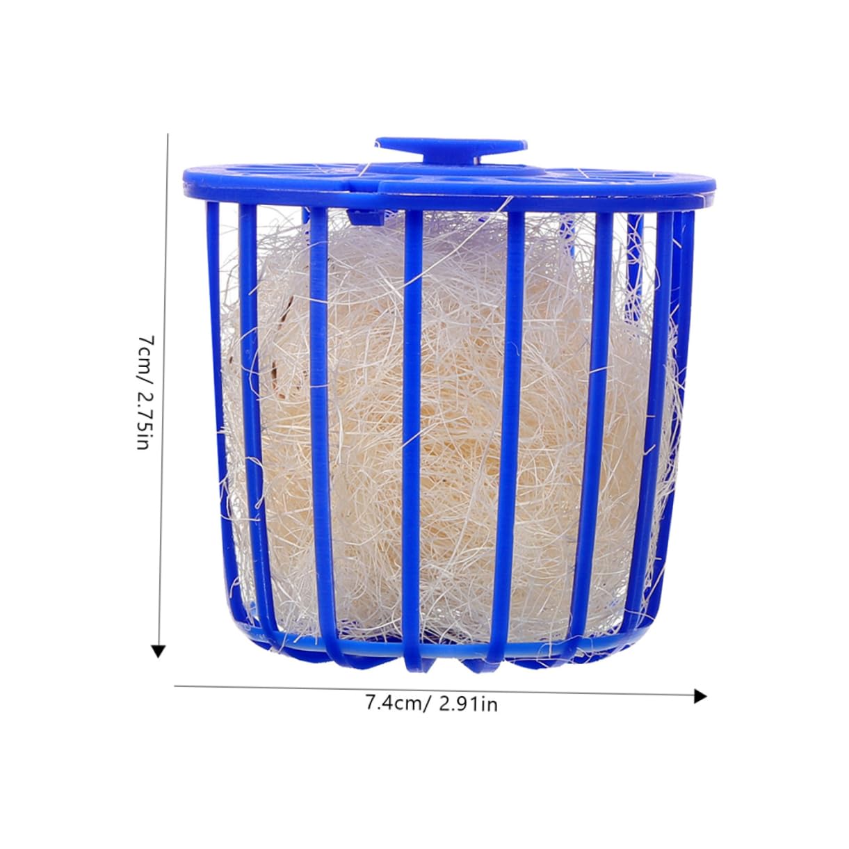 BELLIFFY 4pcs Cozy Bird Nest with Perch Comfortable Breeding Hut for Parrots and Finches Easy Setup Bird Egg Nest and Feeder Station