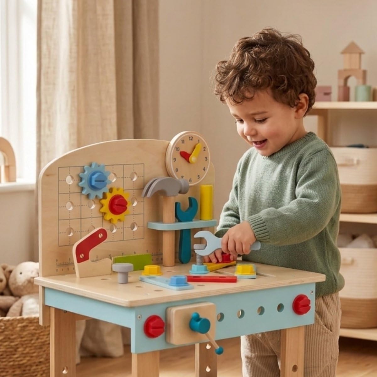 Tooky Toy Banco de Trabajo de Madera
