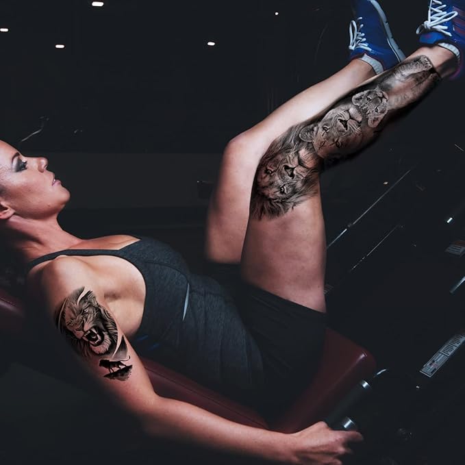 Roar! 🦁 Unleash Your Inner Lion with These EPIC Temporary Tattoos