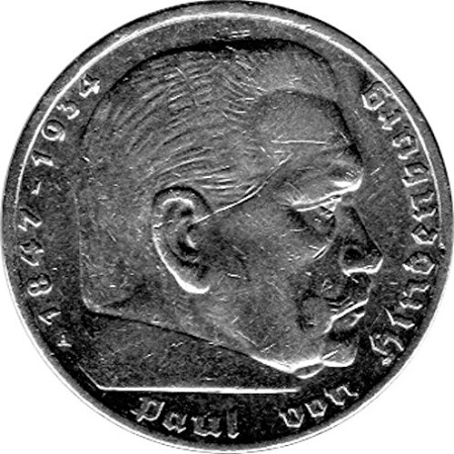 Preisvergleich Produktbild 5 Reichsmark Deutschland, 1936 A, "Hindenburg" (Jäger: 367) SS