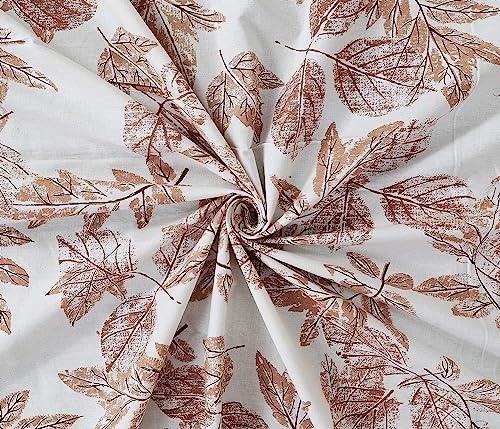 Image of Braise Premium | King Size |100% Pure Cotton | Double Bedsheet with 2 Pillow Covers - ART9001 (Brown)