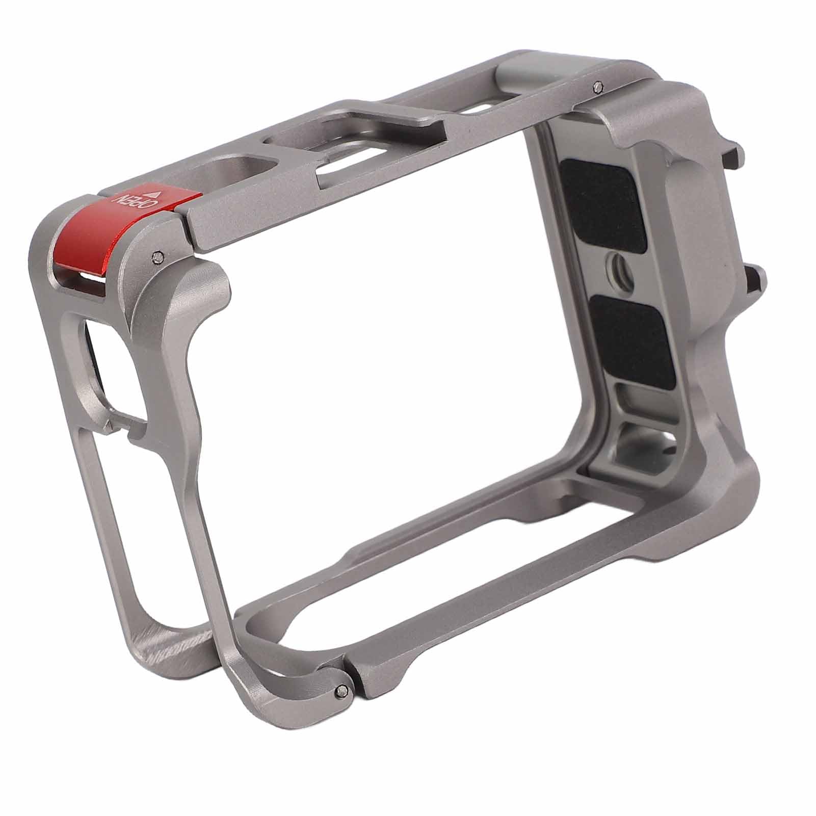 Generic Cage de Protection de Caméra Cadre Léger en Alliage D'aluminium Haute dureté pour Pro 2, Cage de Boîtier Vidéo Extérieur pour la stabilité et la Personnalisation