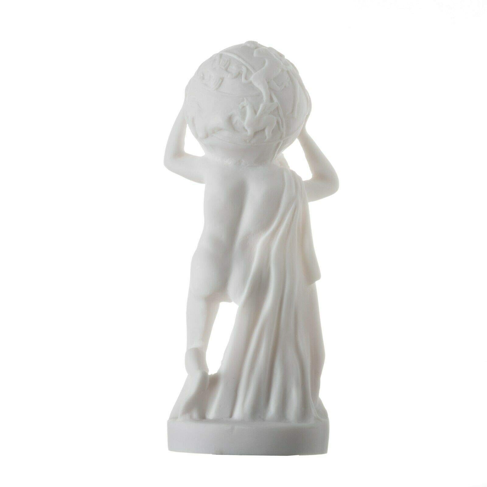 Titano Atlas Alabastro Statua Greca Scultura Artefatto Greco Antico 22 cm