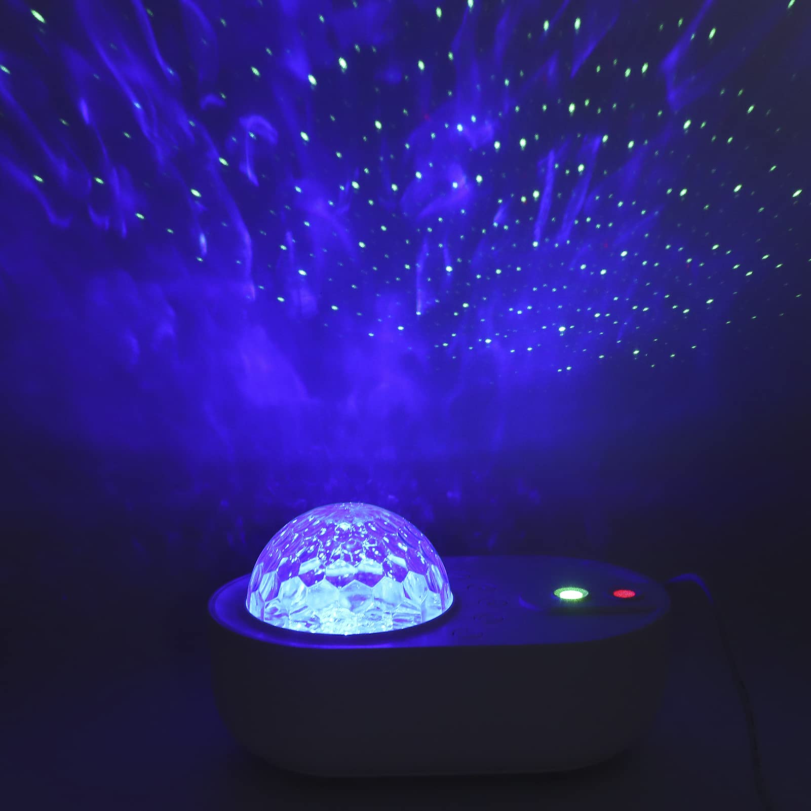 Proyector de luz Nocturna 10 Modos de Color de luz Brillo Ajustable música Estrella Cielo lámpara de proyección Regalo