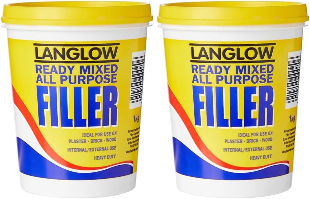 Palace Langlow Ready Mixed Filler 1 kg (68-1), White (Pack of 2)