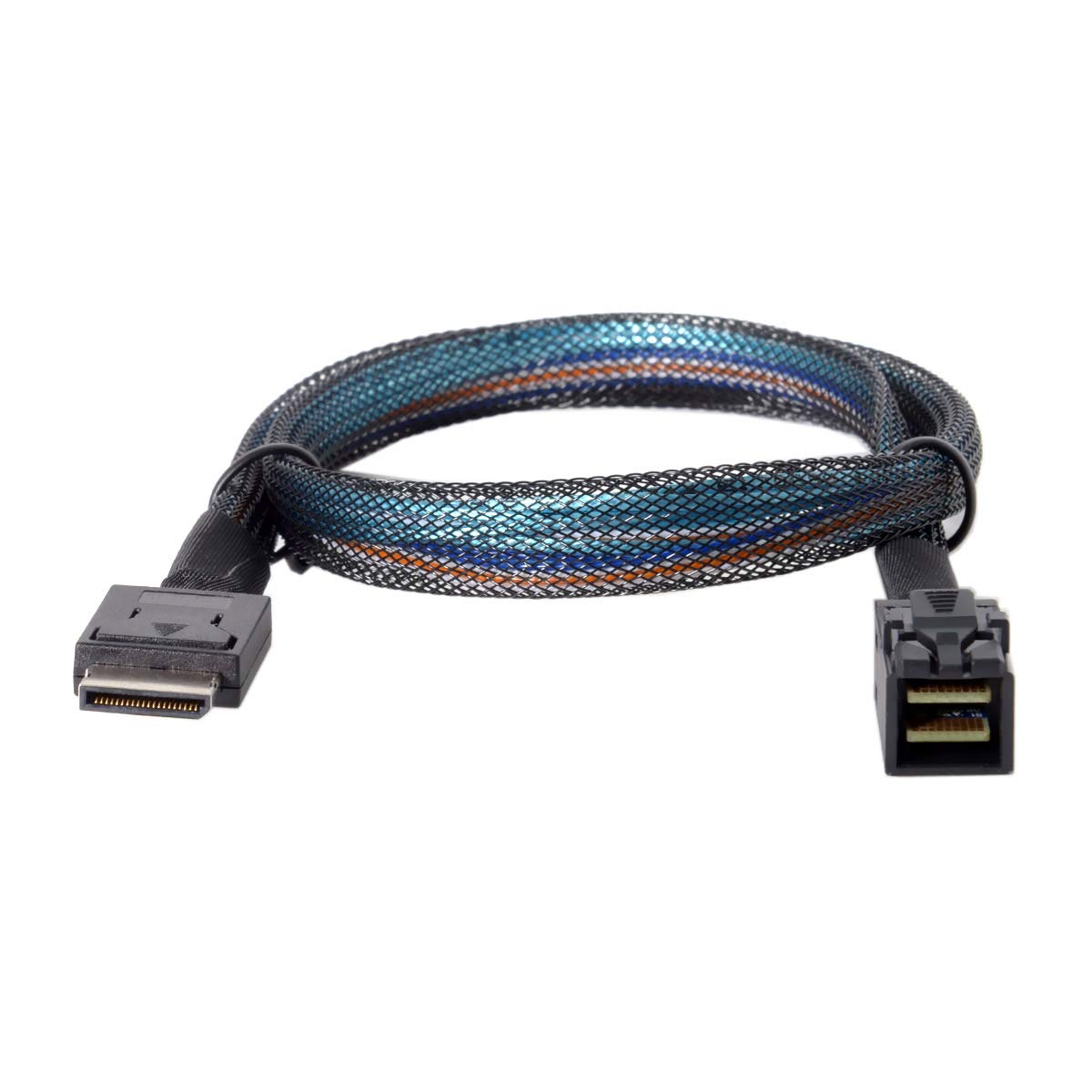 OCuLink PCIe PCI-Express SFF-8611 4i vers SFF-8643 Câble de données Active SSD 50 cm