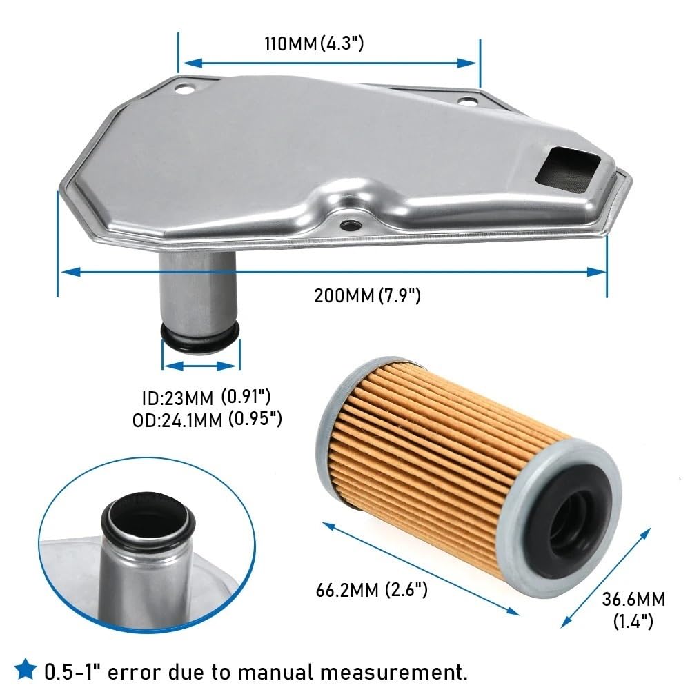 filtro de aceite del motor Juego de filtros de aceite de transmisión y juntas de cárter para Nissan, Sentra y Versa (12-19) 31728-3JX0A 31728-3JX0B