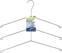 Cabide para Camisa Triplo Camiseiro Cromado Organização Roupa Armário