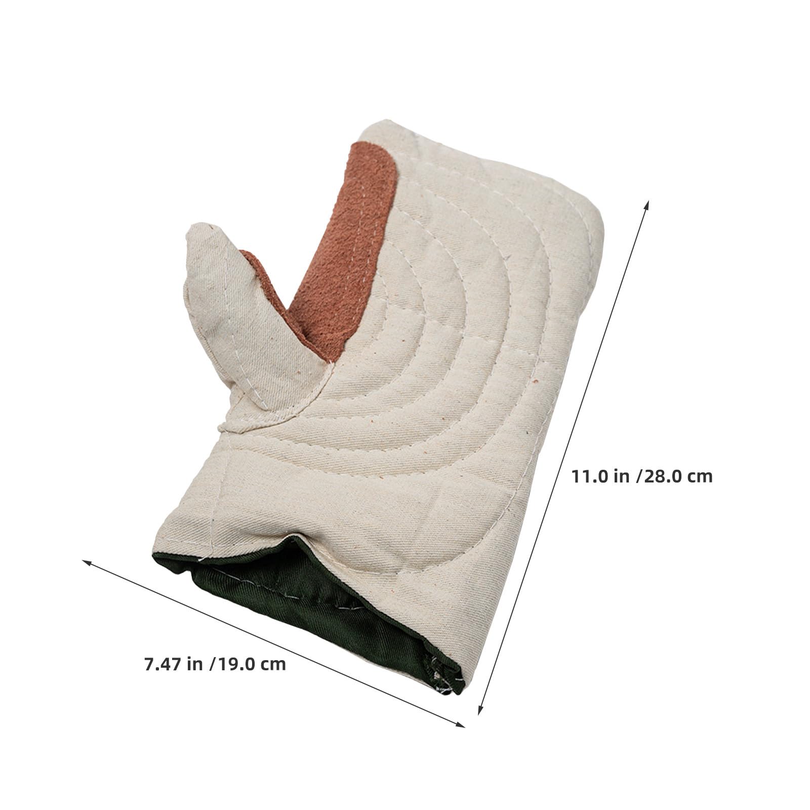 Alipis 1 Paio di Guanti da Forno ignifughi e Resistenti al Calore, Guanti in Cotone termoisolanti per lavori sul, Protezione Alte Temperature, Set di antiscottatura