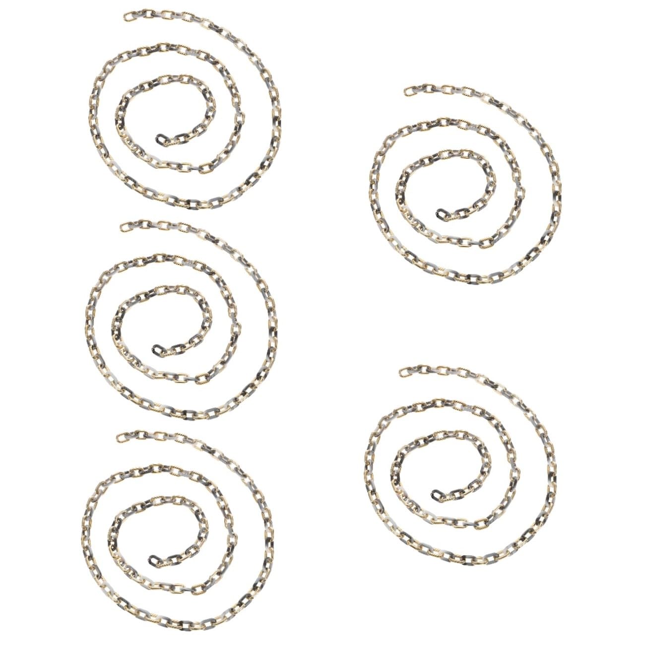 EXCEART 5pezzi Catena Acrilico Chunky per Gioielli Accessori per Fai da Te Catena Piatta per Collane e Pendenti di Materiali per Creazioni Artigianali Colori Marmo