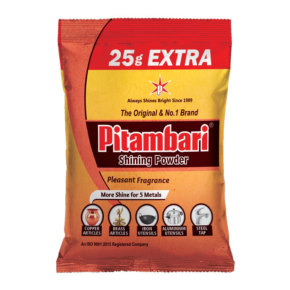Pitambari Shining Powder for brass,copper and aluminium articles,Dishwashing Detergent-image-31