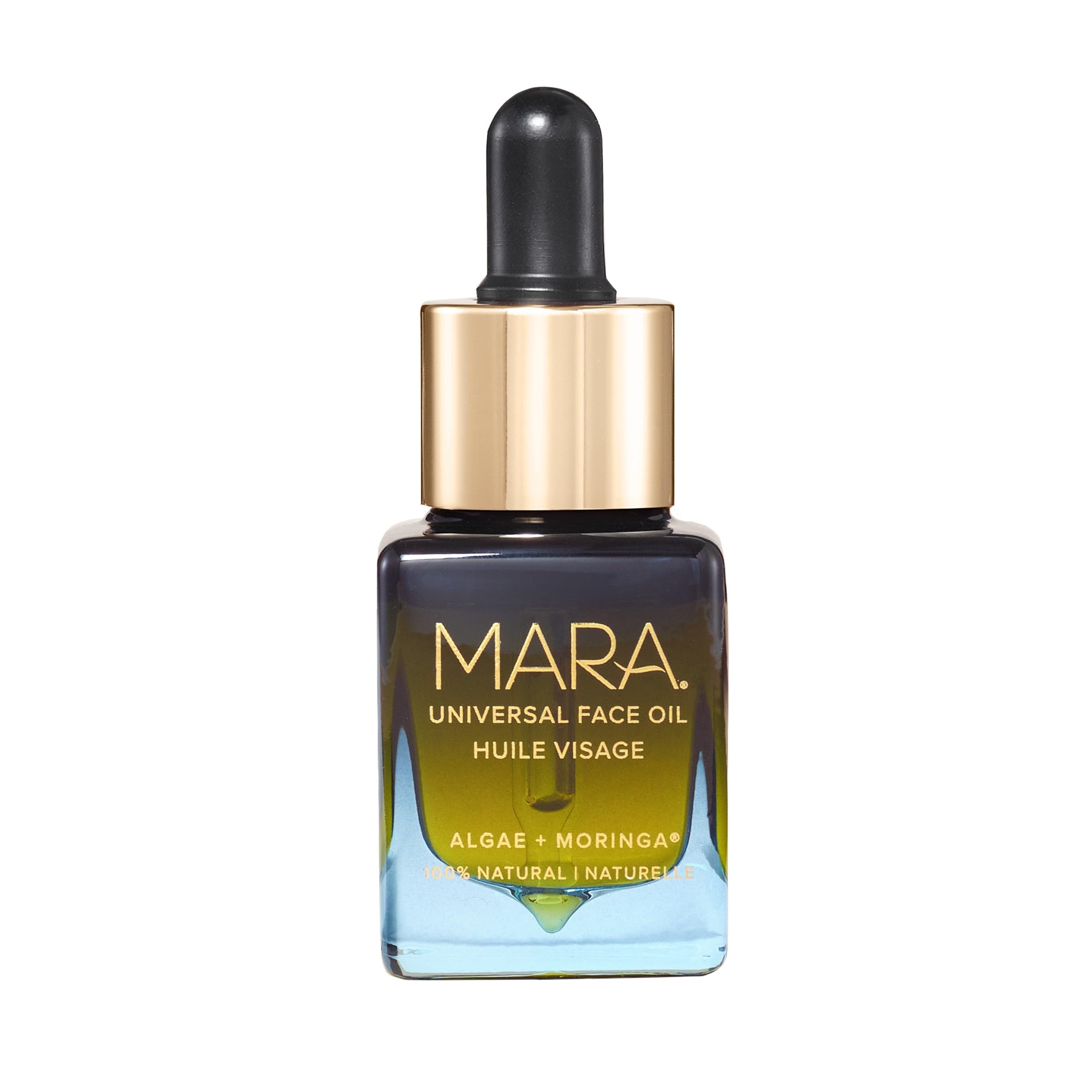 MARAUniversal Hydrating Face Oil for Anti-Aging + Glow with Algae + Moringa | Superfood Plant Oils Plump Skin, Boosts Firmness, For All Skin Types (0.5 oz | 15 ml; Travel Size)