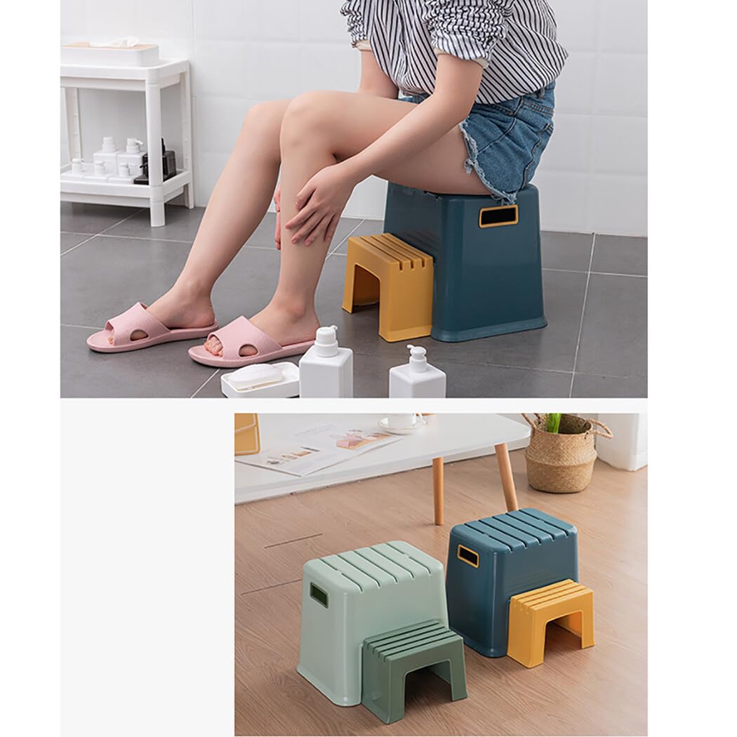 Taburete infantil de 2 escalones para orinal de baño, taburete de plástico de doble altura para niños pequeños, juego de taburetes de doble propósito