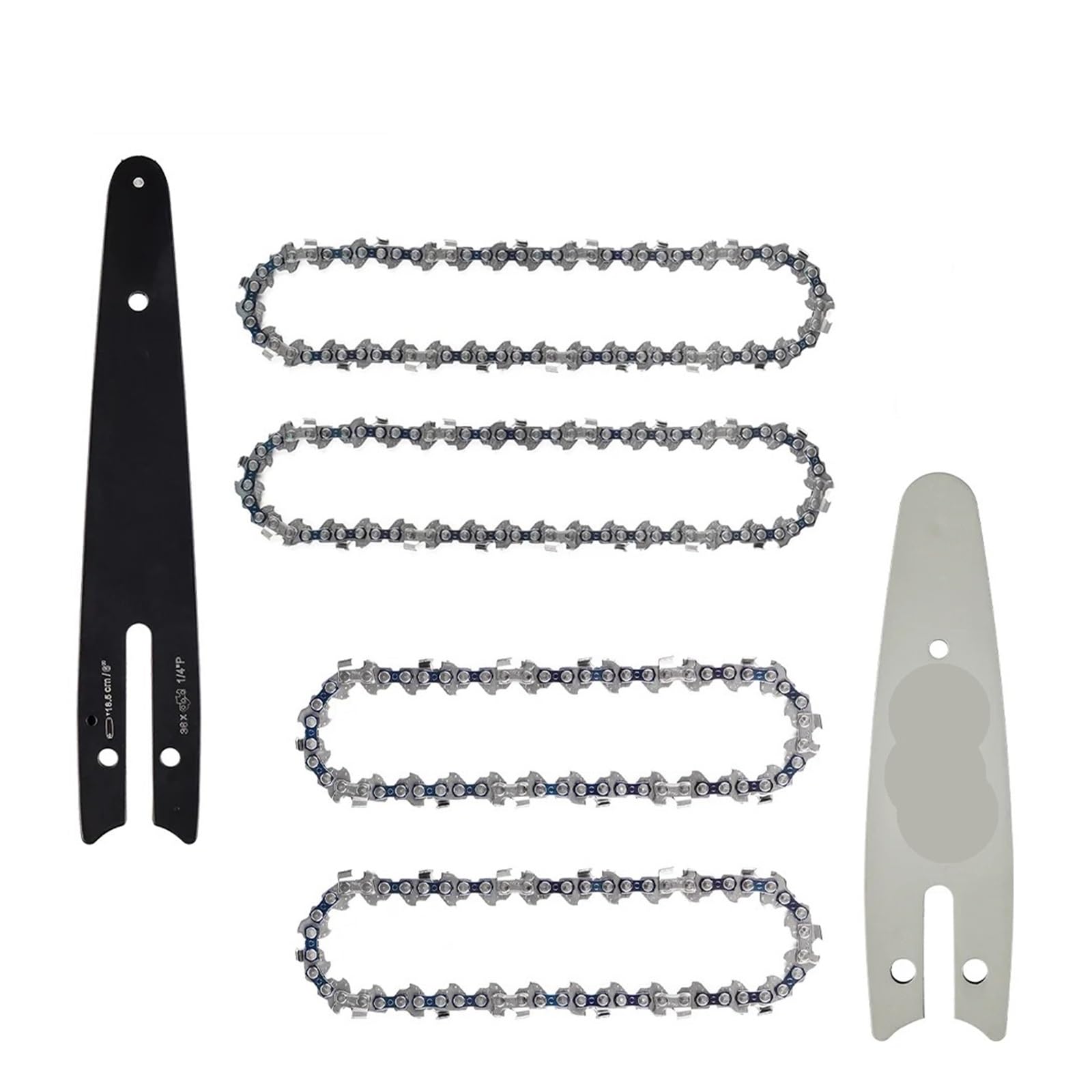 Confezione da 12 catene da 4/6", accessori for mini motoseghe da 4/6" (guida/catena), catene di ricambio for seghe da potatura a batteria, utensili da taglio(4 and 6 SET A)