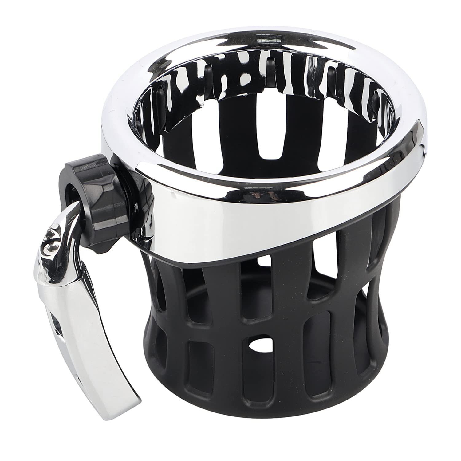 US Driver Drink Holder Chrome Handlebar Mounted Cup Holder For Harley Dyna 96-20 US Driver Drink Holder Chrome Handlebar Mounted Cup Holder For Harley Dyna 96-20