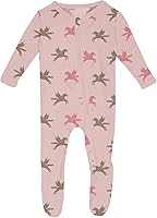 Vista 1 de KicKee Baby & Toddler - Pijama de viscosa ultrasuave de bambú con patas abatibles y puños