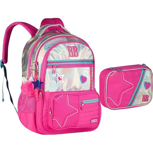 Kit Mochila Rb Rebecca Bonbon Costas Estojo Juvenil Escolar Volta as aulas 2026 Notebook