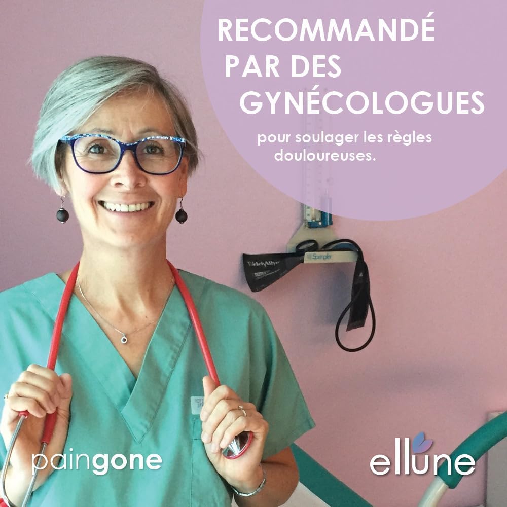 Paingone Ellune Soulage règles douloureuses endométriose batterie haute performance longue durée écran intuitif lavande