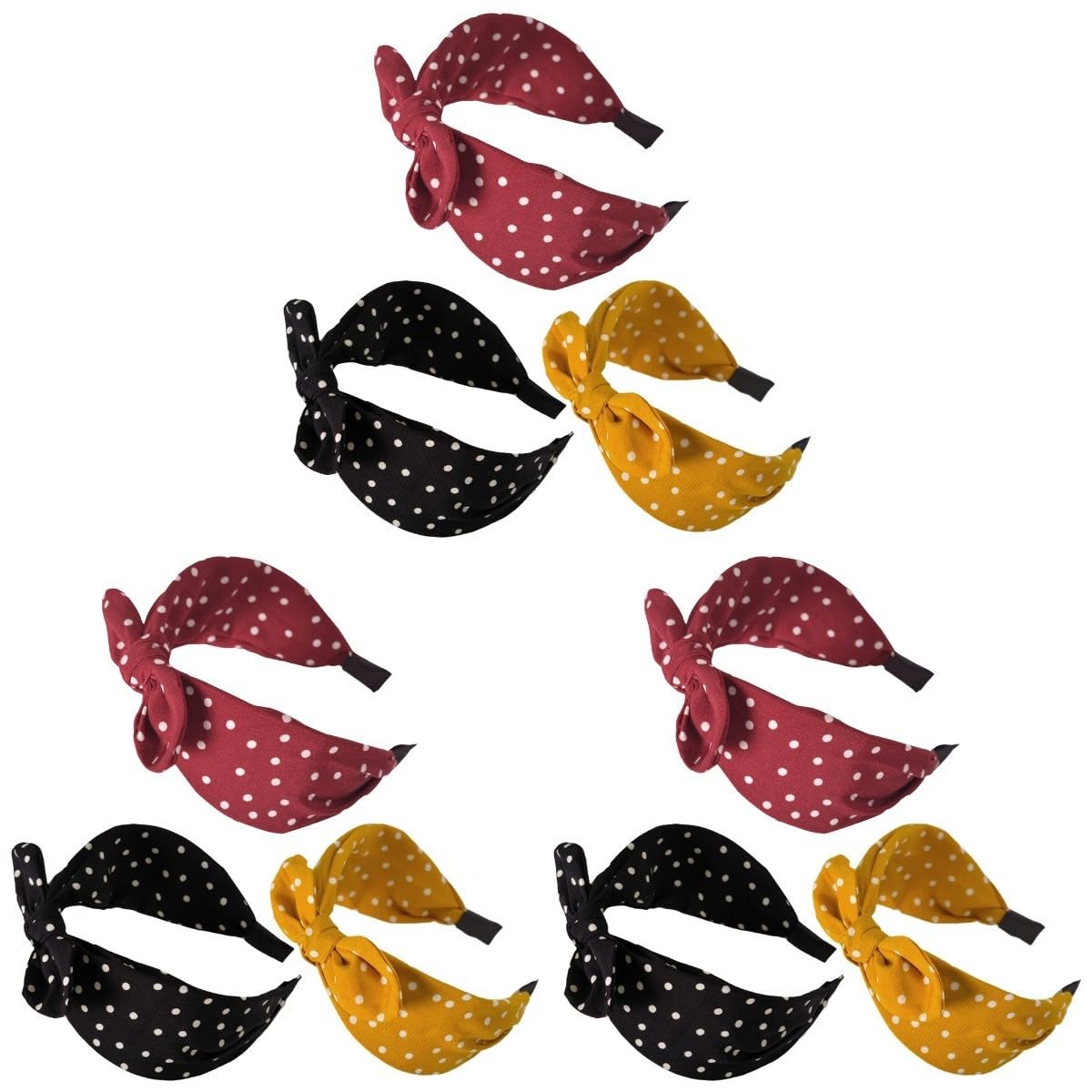 FRCOLOR 9 Piezas bandas de pelo de mujer gifts for women turbantes para mujeres diadema ancha de tela diadema con lazo diadema de ala ancha europeo y americano venda sombrerería Perder