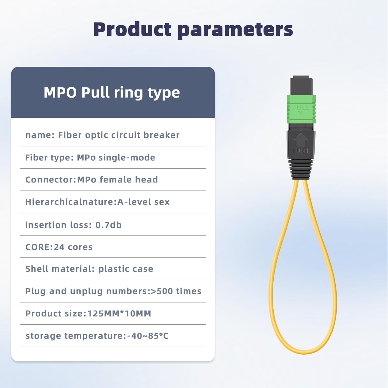2 Pack MPO/UPC 24 Core Single Mode Fiber Optic Loopback Adapter,Optical Loopback Tester for Fiber Communication Testing,Network Installation & Maintenanc