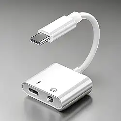 Adaptador Tipo-C Para P2 Fone De Ouvido Universal, Com Entrada De Carga Rápida, Compatível Com Todos Os Modelos De Celular, Marca VARENZIA