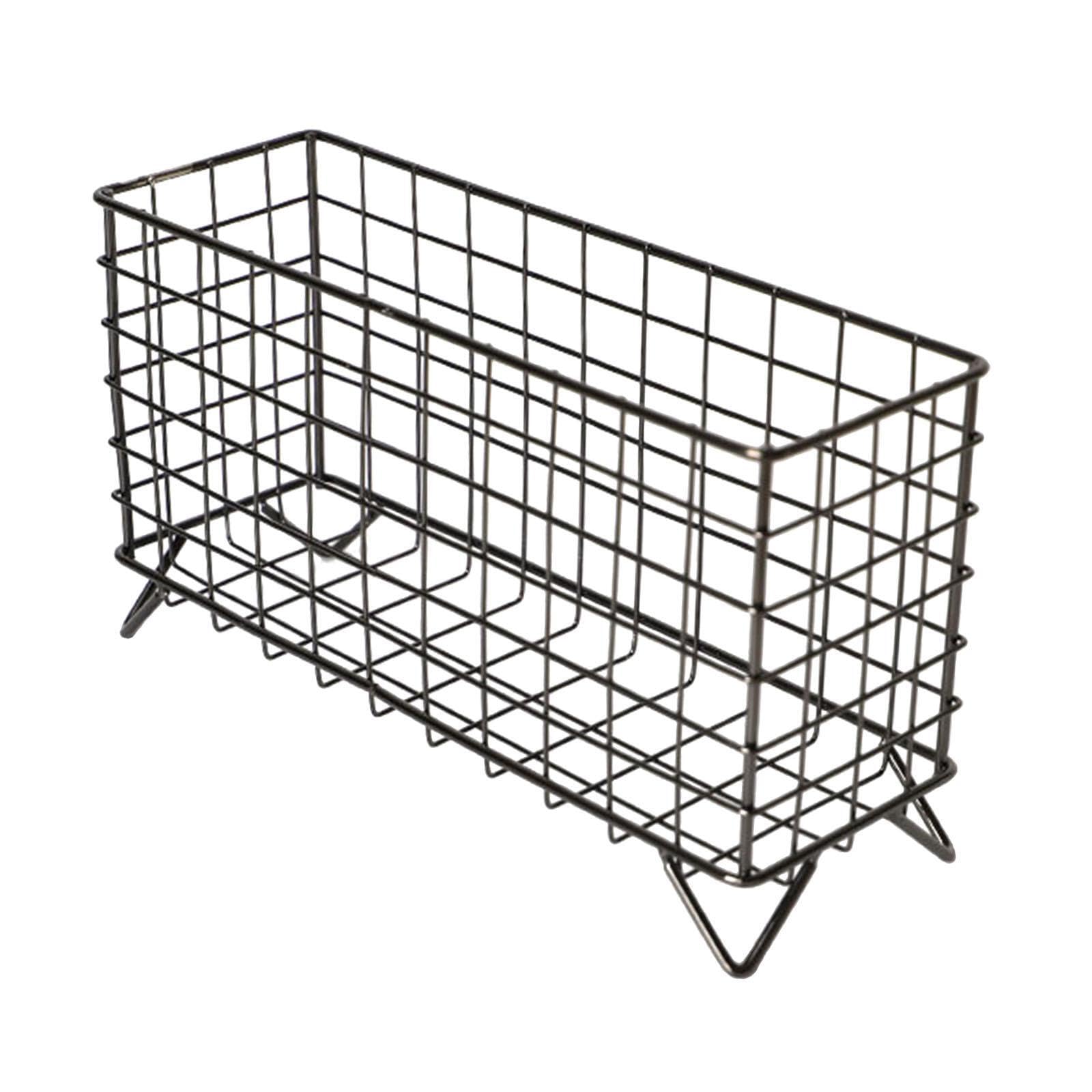 TWISAXC Elegant Modern Coffee Pod Holder Sturdy Iron Countertop Storage Basket Coffee And Snack Organization Hotel Pod Holder Large Capacity Storage Basket