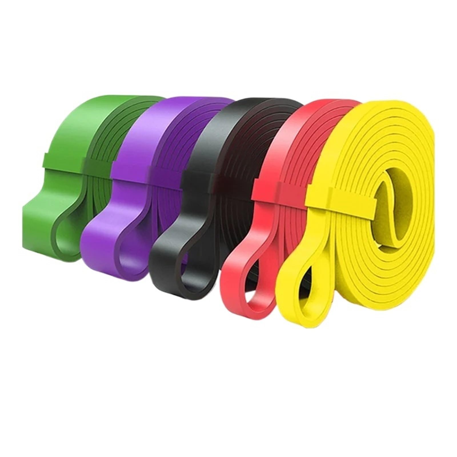 Elastici Fitness Cintura elastica in lattice con fascia di resistenza resistente for trazioni for allenamento pilates, fitness, palestra a casa, esercizi for il corpo
