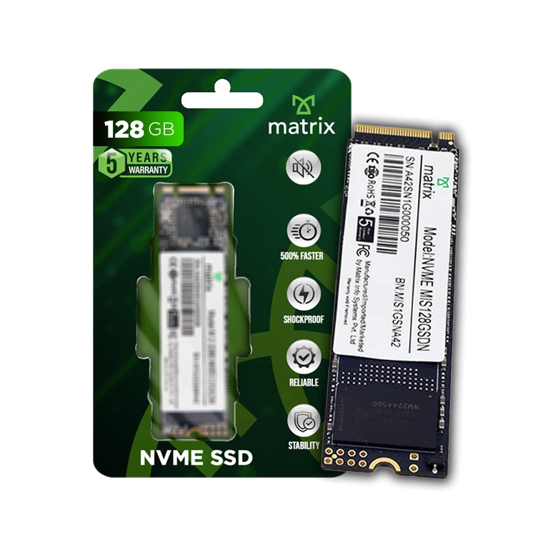 See full amazon price history chart for Matrix 128GB 3D NAND NVMe PCIe 3.0 x 4 Internal Solid State Drive (SSD), Read Up to 1050MB/s, Write Up to 850MB/s, 5 Warranty Matrix 128GB 3D NAND NVMe PCIe 3.0 x 4 Internal Solid State Drive (SSD), Read Up to 1050MB/s, Write Up to 850MB/s, 5 Warranty (B0BVW6SX8Q) Amazon Price History, Amazon Price Tracker