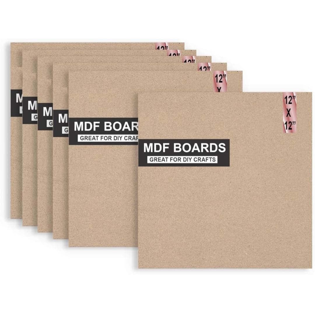 JPS RAMA Enterprises Square MDF Art Board | 12x12 Inch Wooden Craft Base | 3mm Thick for Resin Art, Mandala Painting & Handmade DIY Projects-picture-19
