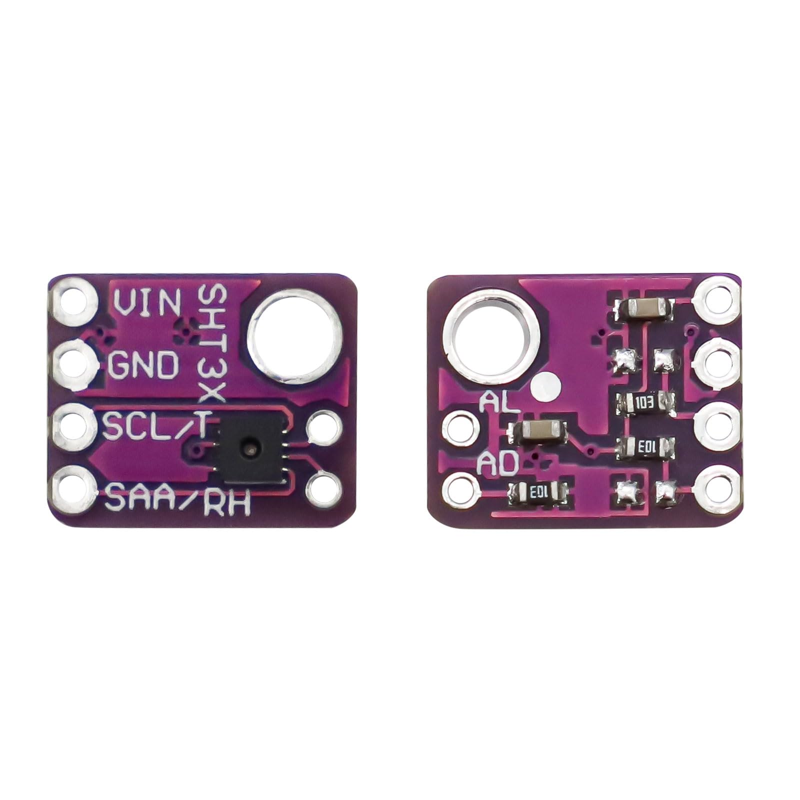ARCELI 5 StüCk SHT31-D Temperatur Feuchtigkeit Sensor, Digital Output Temperature and Humidity Sensor Module IIC I2C Interface 3.3V Compatible with Arduino