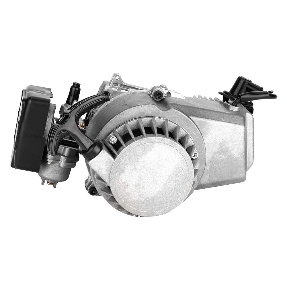 Motor de Arranque por Cuerda de 2 Tiempos de 49cc, Motor de Arranque por Cuerda, Pit Quad Bike ATV con por de Aleación de Aluminio, 47cc, 49cc, Moto Chopper, ATV, Quad, Scooter de 2 Tiempos