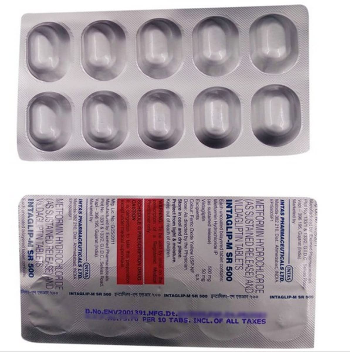 Intaglip-M SR 500 - Strip of 10 Tablets