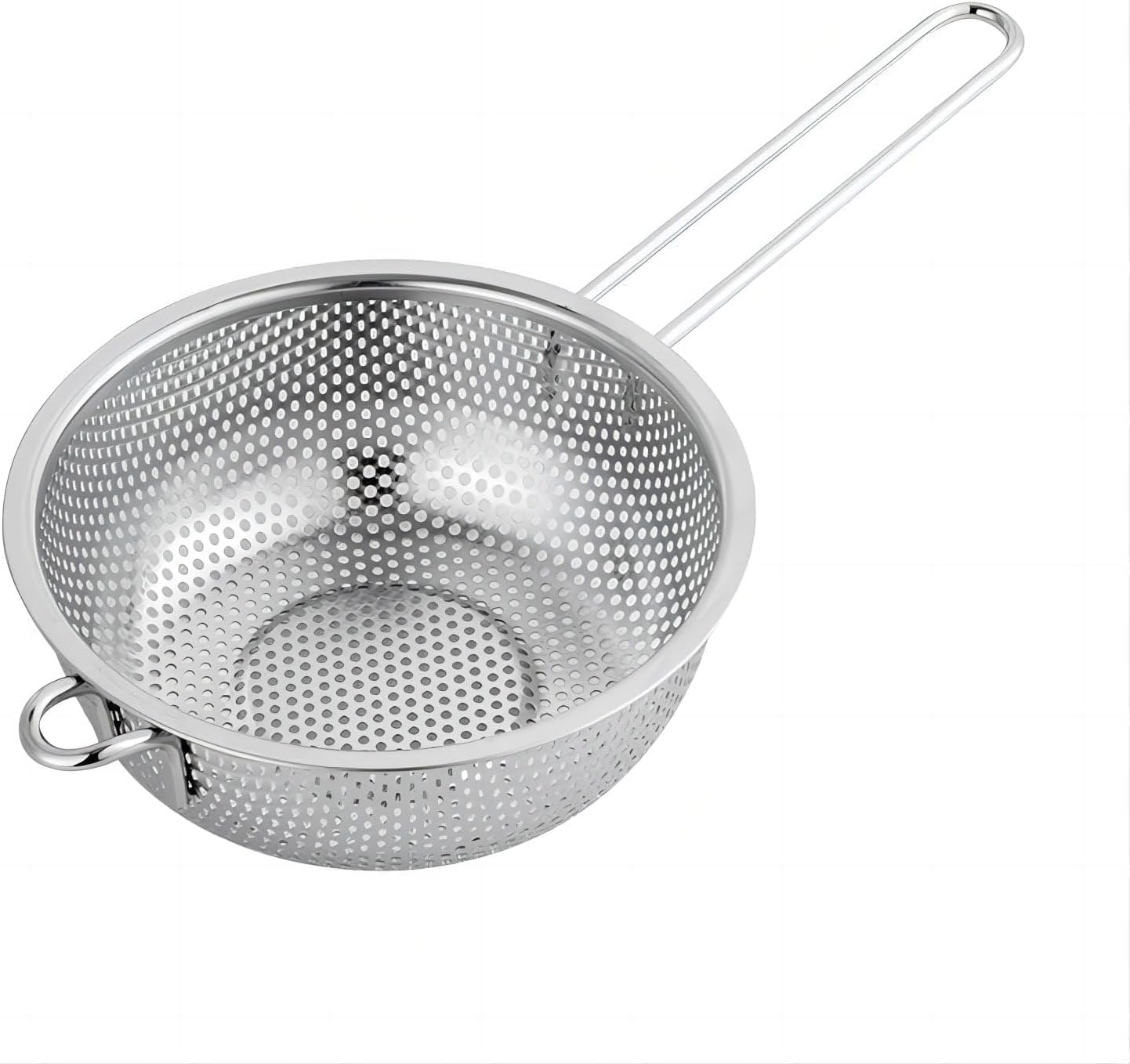 5 Quart Stainless Steel Mesh Colander With Resting Feet, Kitchen Strainer Basket For Rinsing, Draining, Steaming Vegetables, Pasta, Washing Fruits