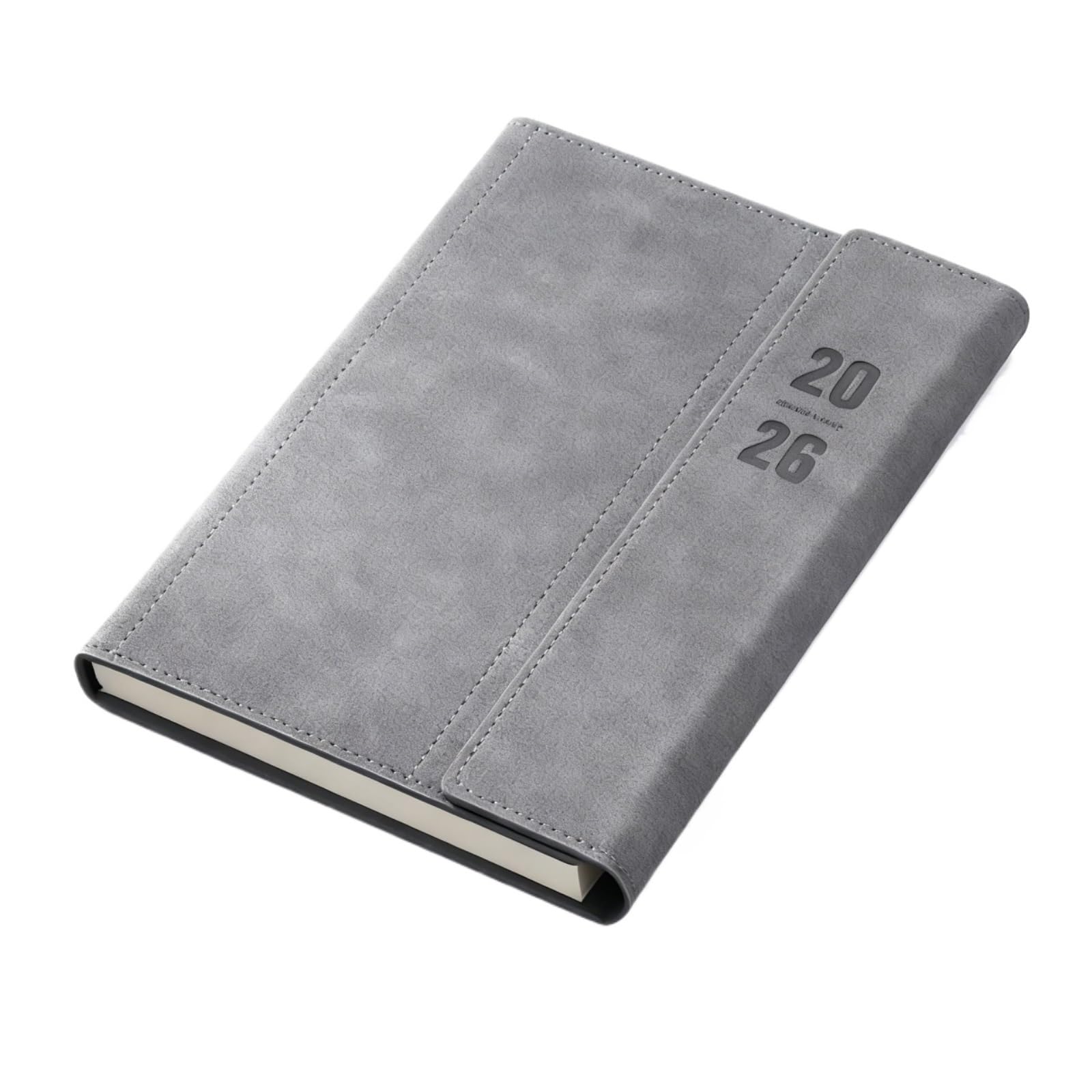 Notatnik Dziennik Notatnik Biurowy Z Magnetycznym Otwieraniem I Piórnikiem Materiały piśmiennicze(Grey)