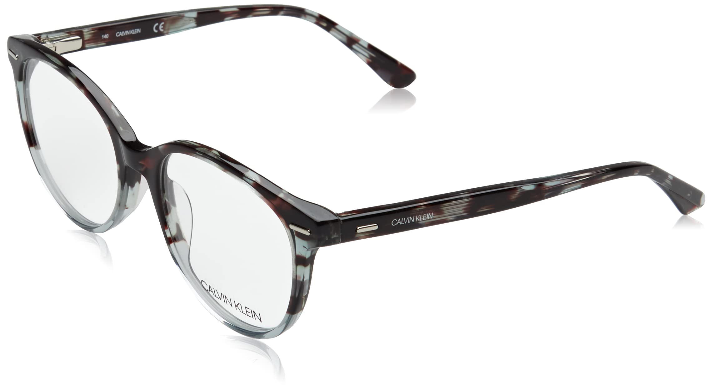 NEW CALVIN KLEIN CK21710 443 Aqua Tortoise Women Round Eyeglasses 51mm 17 140 New Calvin Klein CK 21710 443 Aqua Tortoise & Grey  main image 2
