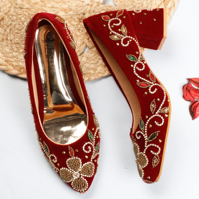 AFUZI Casual Stylish Comfortable Heel Bellies for Women and Girls - Fashionable Slip On with Elegant Design Perfect for Occasions 3 61g6OsueLkL