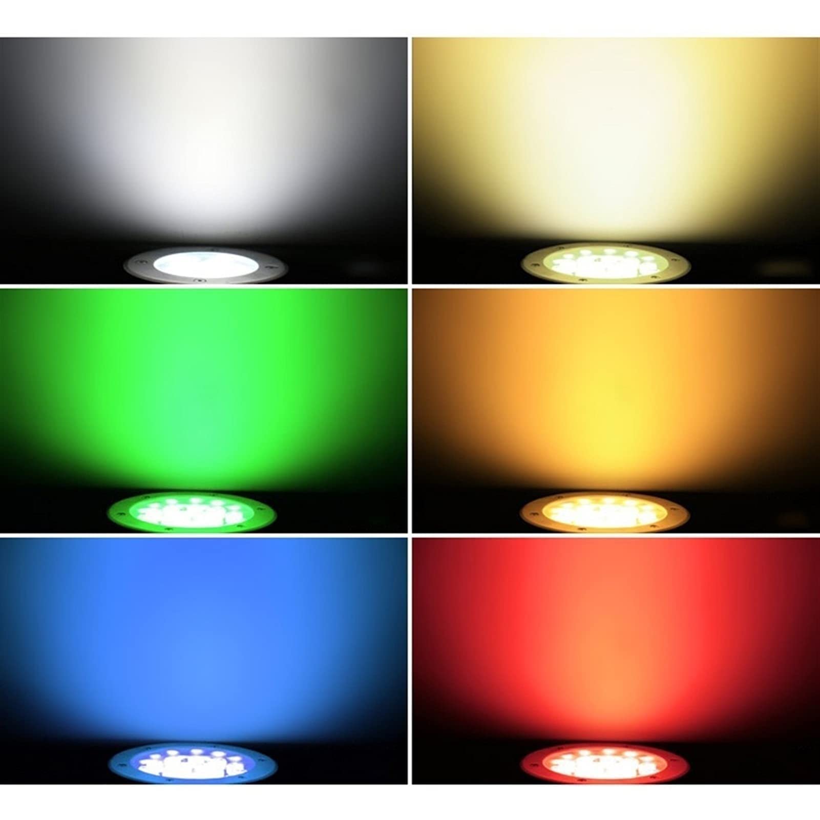 Tauchbare Led-Brunnenleuchte – Led-Unterwasserleuchte Für Schwimmbäder, Bodenstrahler, Led-Bodenleuchte Für Den Außenbereich, Wasserdicht, Ip68, 110–230 V, Hochenergetische Bodeneinbauleuchte, Komple