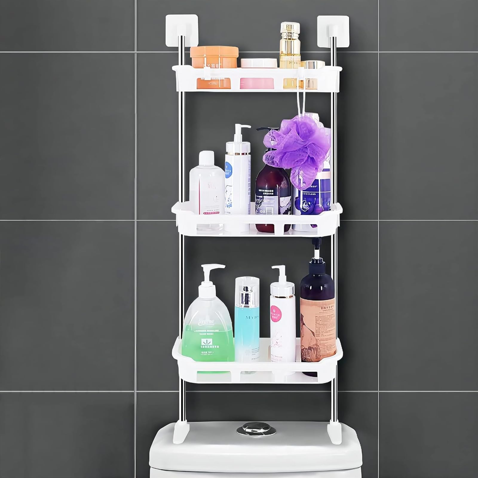 See full amazon price history chart for ADL PASSION 3 Tier Plastic Storage Self Adhesive Shelf/Bathroom Accessories/Wall Mounted Shelf with Self Adhesive Stickers & Hooks for Toilet, Bathroom, Kitchen, Office (White) ADL PASSION 3 Tier Plastic Storage Self Adhesive Shelf/Bathroom Accessories/Wall Mounted Shelf with Self Adhesive Stickers & Hooks for Toilet, Bathroom, Kitchen, Office (White) (B0CNTLJG9V) Amazon Price History, Amazon Price Tracker