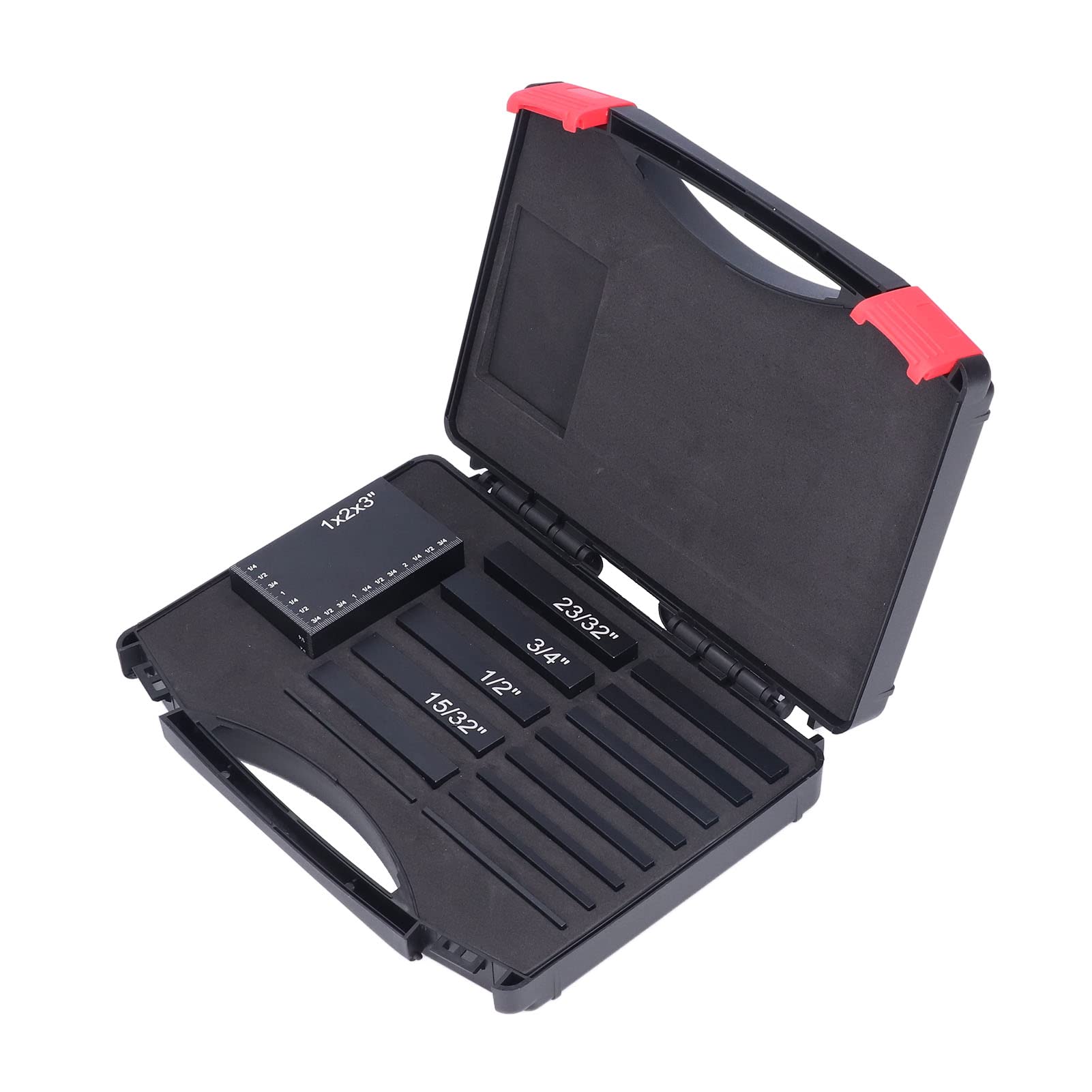 Gauge Block Set, Easy Identification Sturdy Durable Quick Measure Gauge Blocks for Woodworking for Router-image-0