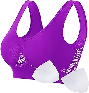 Sujetador Deportivo de Alto Impacto for Mujer, Talla Grande, sin Aros, con Soporte y realce, sin Costuras, for Gimnasio y Yoga, Color Rosa Intenso