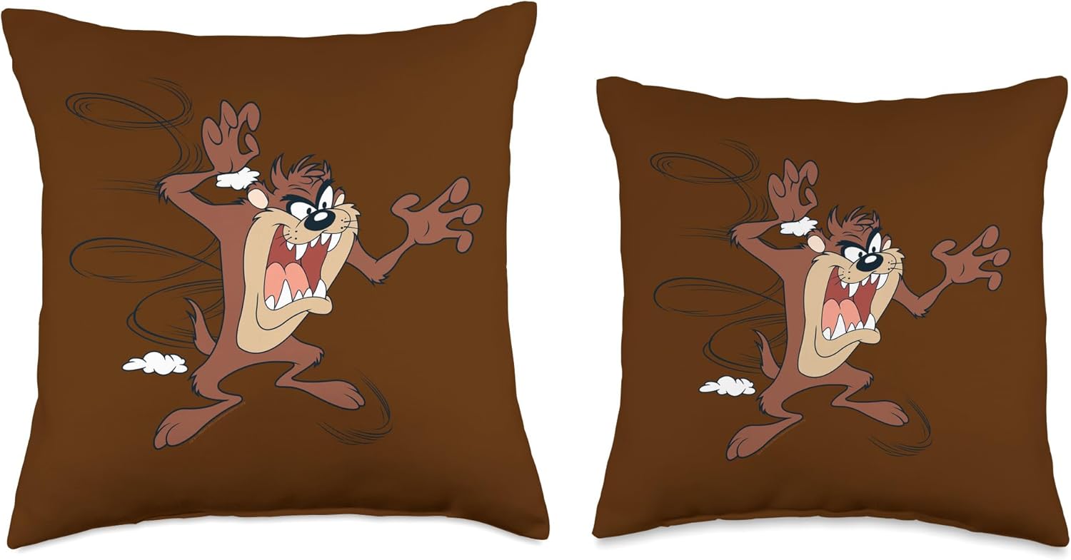 Looney Tunes Tazmanian Devil Throw Pillow
