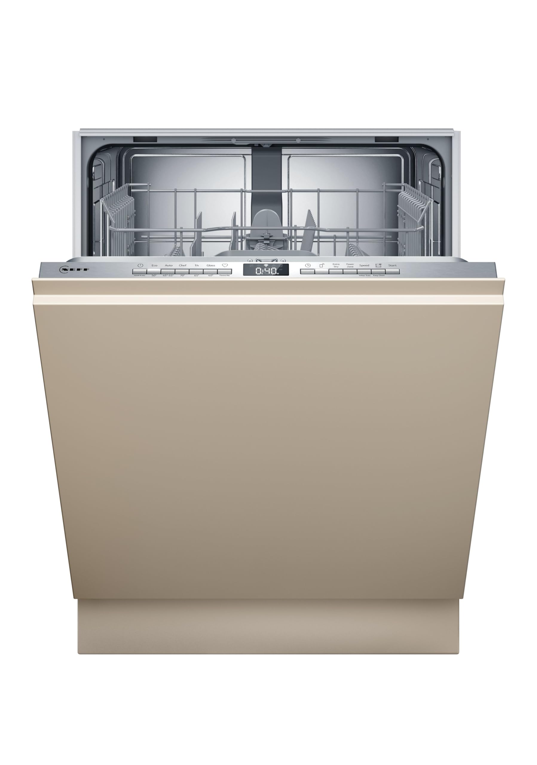 NEFF S257ZCX01E, N 70, Smarter XXL-Geschirrspüler vollintegrierbar, 60 cm, Made in Germany, Besteckschublade, Zeolith-Trocknung, extrem leise, Oberkorb höhenverstellbar, starker Spühdruck